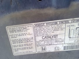 2001 HONDA CIVIC. BLACK,DX MODEL,1.7L, MT,  A25196